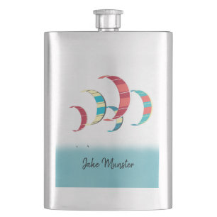 Kite Surfing Hip Flask