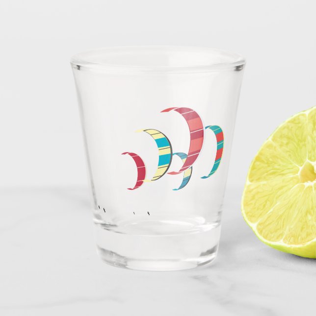 Kite Surfing Shot Glass (Front)