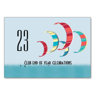 Kite Surfing Table Number