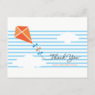 Kite Thank You Postcard {Boy}