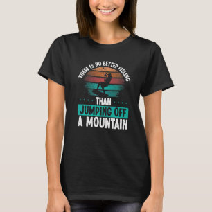 Kiteboarder Jumping off a Mountain Kitesurfer Vint T-Shirt