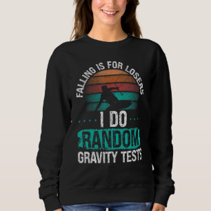 Kiteboarder Random Gravity Test Falling Kitesurfer Sweatshirt