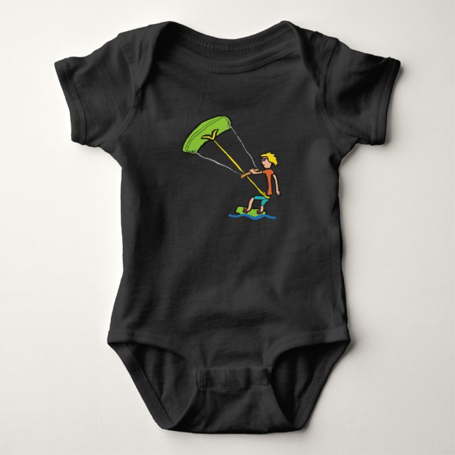 Kiteboarding Baby Bodysuit (Front)