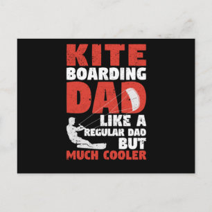 Kiteboarding Dad Funny Surfing Kite Surfer Father Postcard