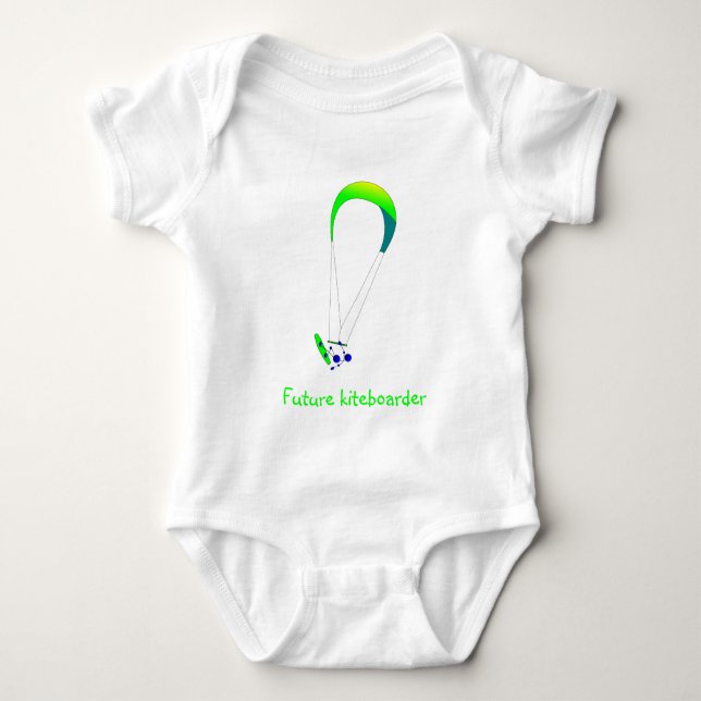 Kiteboarding - Kitesurfing Baby Bodysuit (Front)