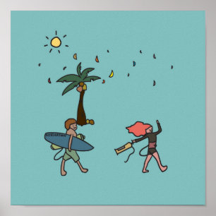 Kiteboarding/kitesurfing- Let's go kitesurfing Poster
