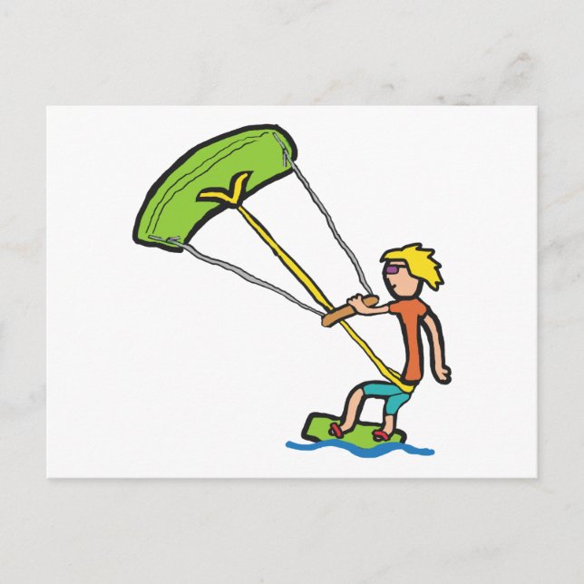 Kiteboarding Postcard (Front)