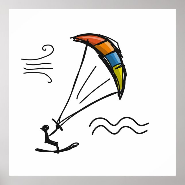Kiteboarding Poster (Front)