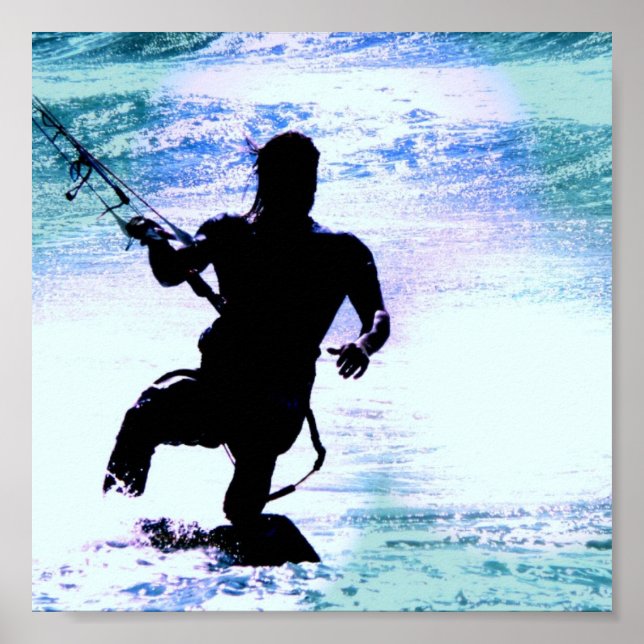 Kiteboarding Poster Print (Front)