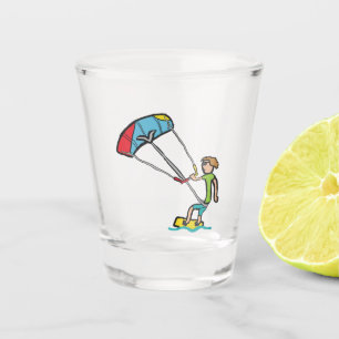 Kiteboarding Shot Glass
