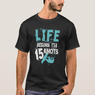 Kiteboarding T Shirt Kitesurfing Gift 15 Knots Kit
