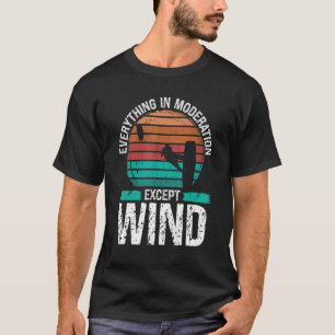 Kiteboarding Vintage Everything in Moderation Kite T-Shirt