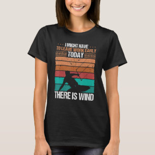 Kiteboarding Vintage There is Wind Kitesurfing Kit T-Shirt