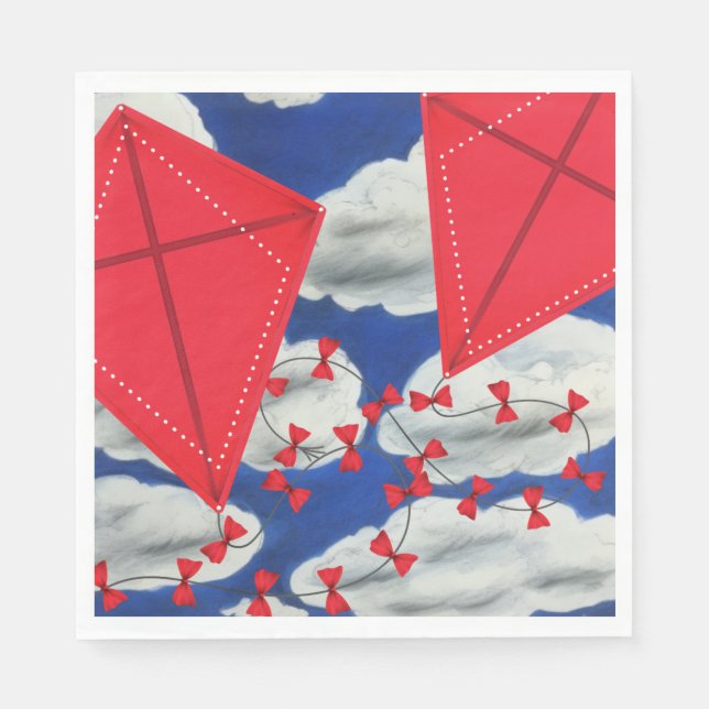 Kites and Klouds Napkin (Front)