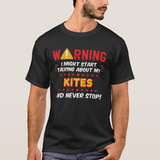 Kites  Joke Graphic T-Shirt (Front)