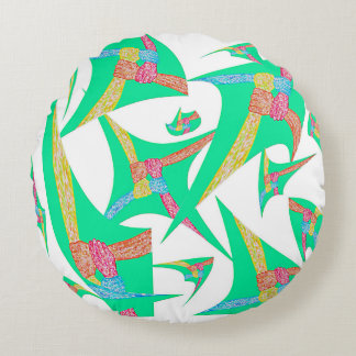 Kites of Connection Throw Pillow, Round Pillow