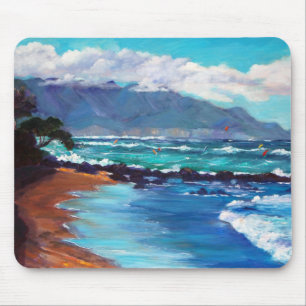 Kitesailing at "Sprecks", Maui Mouse Pad