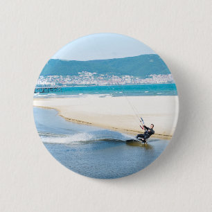 Kitesurfer 6 Cm Round Badge