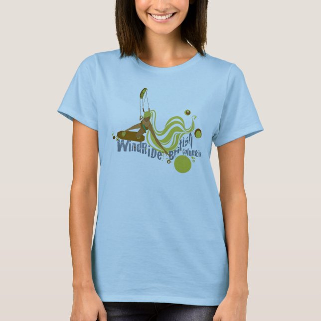Kitesurfing Babe Tee (Front)