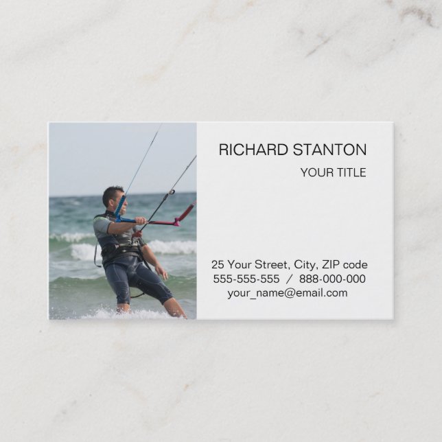 Kitesurfing Business Card (Front)