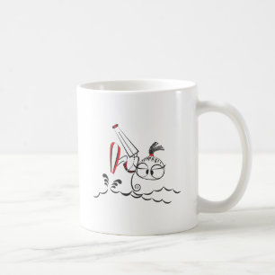 Kitesurfing doll coffee mug