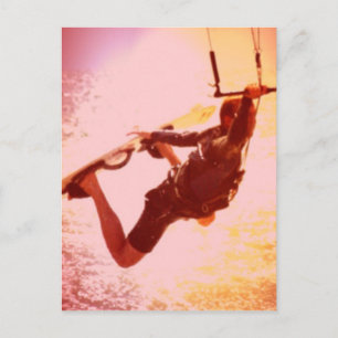 Kitesurfing Grab Postcard