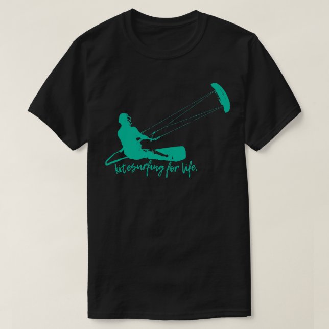 Kitesurfing Kite T-Shirt (Design Front)