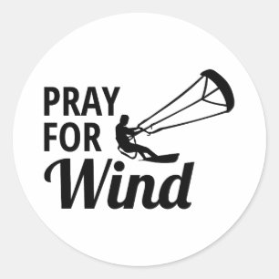 Kitesurfing Kitesurf Kiteboarding Water Sports Classic Round Sticker