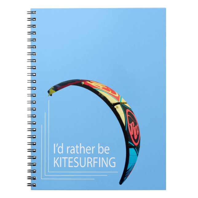 Kitesurfing Spiral Notebook (Front)