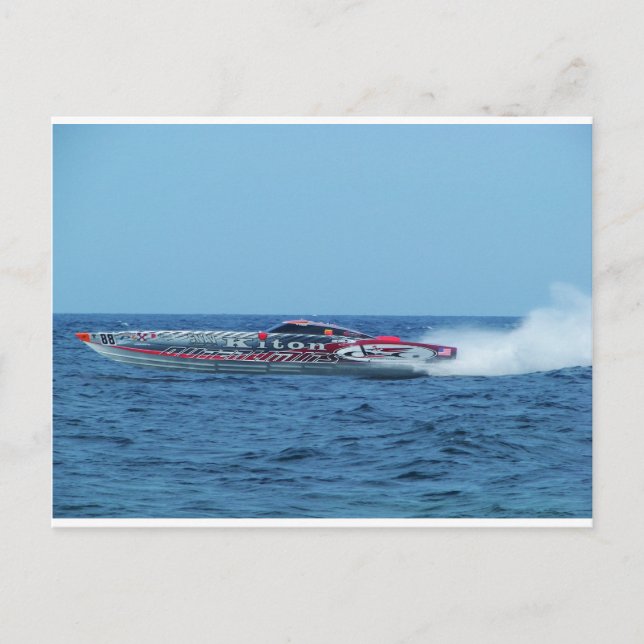 Kiton offshore powerboat. postcard (Front)