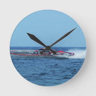 Kiton offshore powerboat. round clock