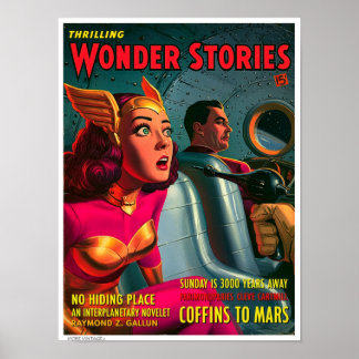 KITSCH DECOR: VINTAGE PULP MAG COVER POSTER