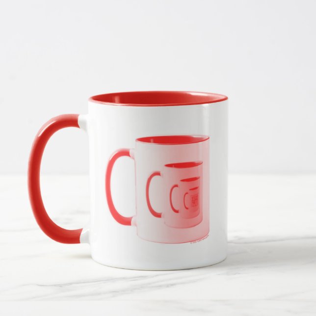 Kitschen Fatty 5th Dimension Logo Mug Diner Red (Left)