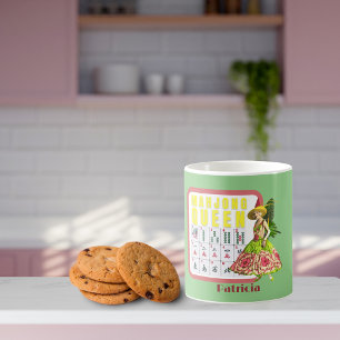 Kitschy Mahjong Queen Personalised  Coffee Mug