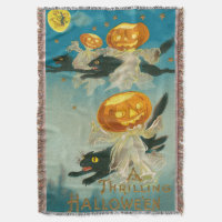 Kitschy Quirky Vintage Halloween Postcard, 1910