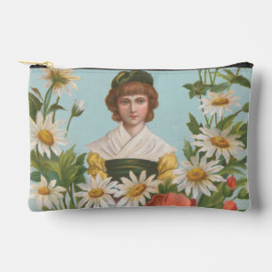 Kitschy Retro German Valentine's Card Accessory Pouch