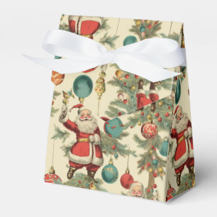 Kitschy Santa and Ornaments  Favour Box