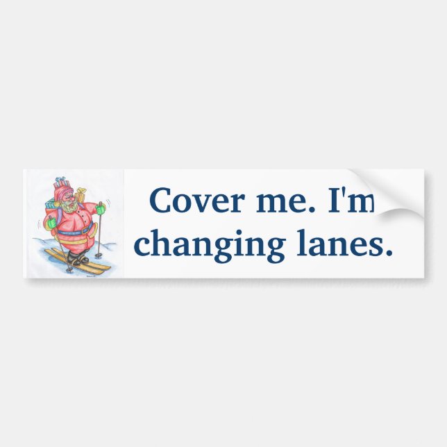 Kitschy Santa Claus Bumper Sticker (Front)