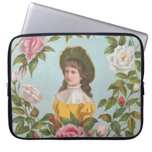 Kitschy Vintage German Valentine's Card Laptop Sleeve