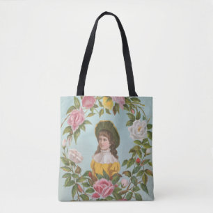 Kitschy Vintage German Valentine's Card Tote Bag