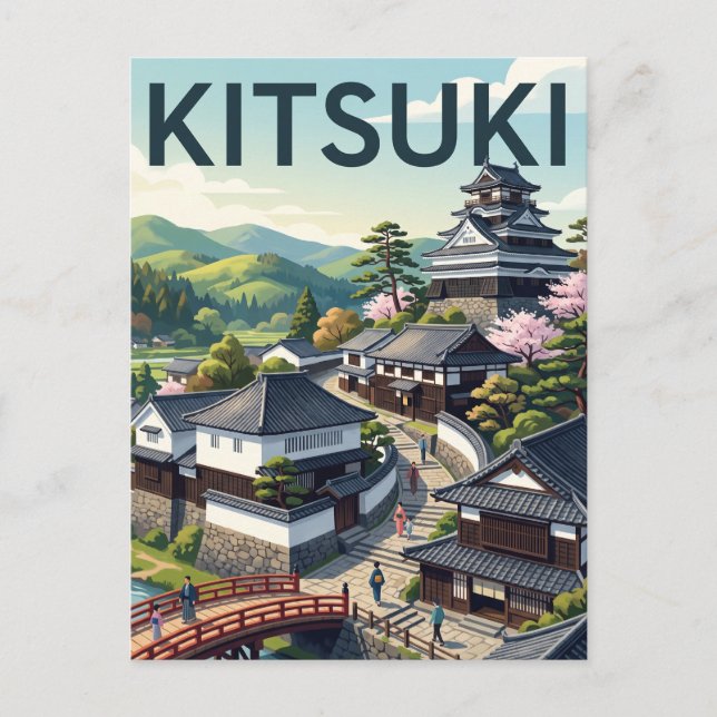 Kitsuki Japan Postcard (Front)