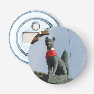 Kitsune キツネ (Fox) with Jewel in Mouth Bottle Opener