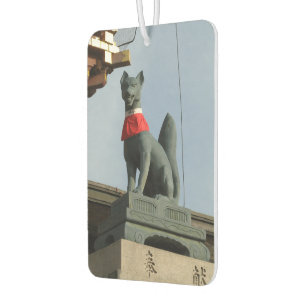 Kitsune キツネ (Fox) with Jewel in Mouth Car Air Freshener