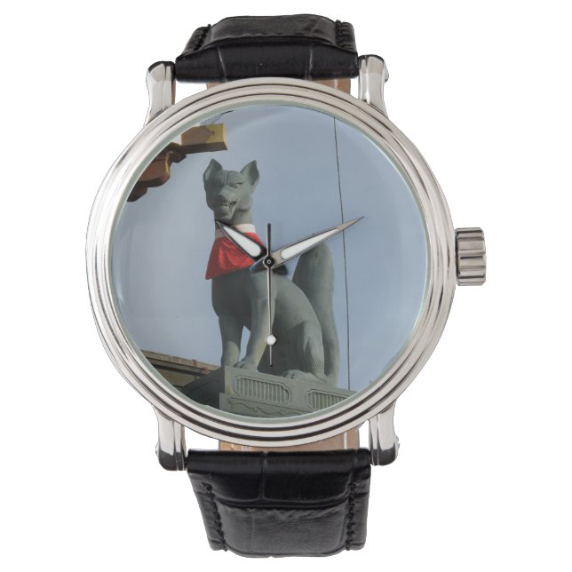 Kitsune キツネ (Fox) with Jewel in Mouth Watch (Front)