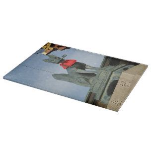 Kitsune キツネ (Fox) with Key in Mouth Cutting Board