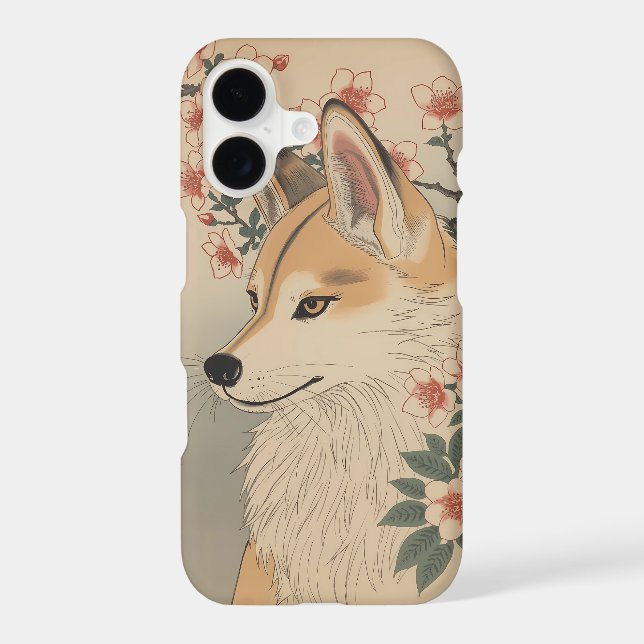 Kitsune & cherry blossom samsung galaxy case (Back)