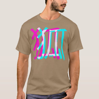 Kitsune Fo Japanese Glitch Anime Aesthetic Vaporwa T-Shirt