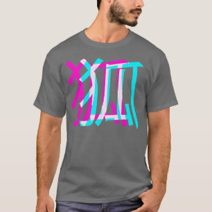 Kitsune Fo Japanese Glitch Anime Aesthetic Vaporwa T-Shirt