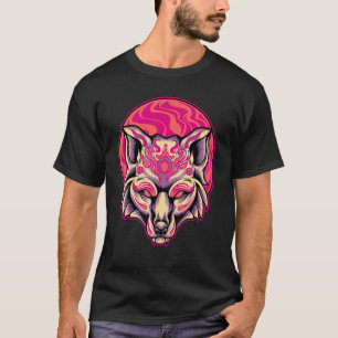 Kitsune Fox Face Halloween For Men & Women Fox T-Shirt