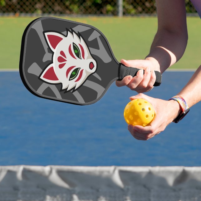 KITSUNE Fox Mask- Street Art Pickleball Paddle (Insitu)